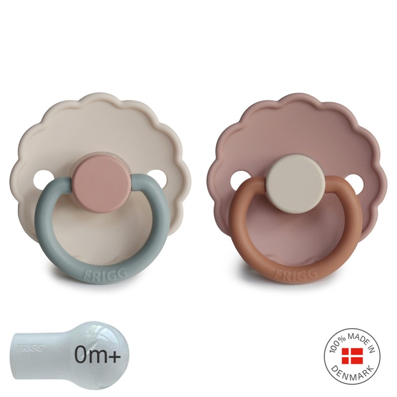 SUCCHIETTO IN SILICONE 2 IN 1 DAISY COTTON CANDY/BISCUIT 0+