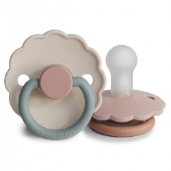 SUCCHIETTO IN SILICONE 2 IN 1 DAISY COTTON CANDY/BISCUIT 0+