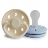 PACK 2 CHUPETES BLOCK SILICONA MOON PHASE POWDER BLUE/CREAM 6+