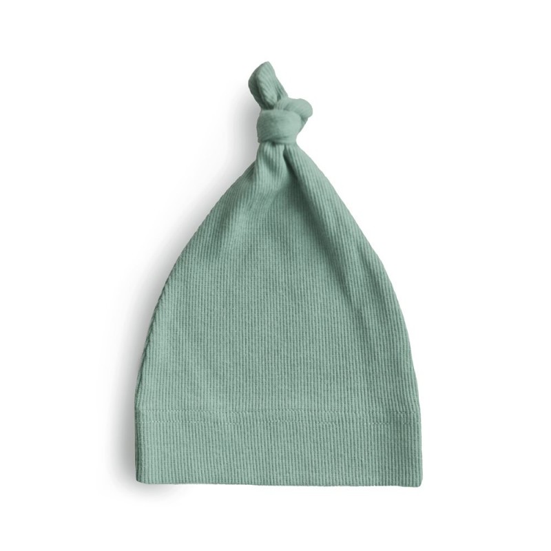 BONNET BÉBÉ CÔTELÉ ROMAN GREEN 0-3m