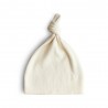 RIBBED BABY BEANIE IVORY 0-3m