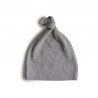 GORRO CANALÉ CON NUDO GRAY MELANGE 0-3m