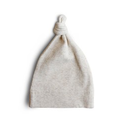 RIBBED BABY BEANIE BEIGE...