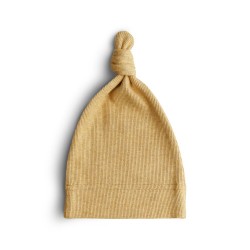 RIBBED BABY BEANIE MUSTARD...