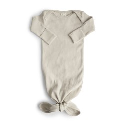 RIBBED KNOTTED BABY GOWN...