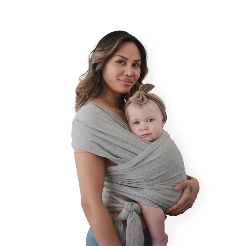 BABY CARRIER WRAP GRAY MELANGE 540x45 CM