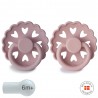 SILICONE PACIFIER BLOCK 2 PACK FAIRYTALE L.MERMAID/THUMBELINA 6+