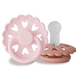 SILICONE PACIFIER BLOCK 2 PACK FAIRYTALE S.QUEEN/PRINCESS 6+