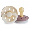 LATEX PACIFIER NIGHT 2 PACK MOON PHASE CREAM/TW.MAUVE 0+