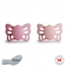 ANAT. SILICONE PACIFIER 2 PACK BUTTERFLY CEDAR/BABY P. 0+