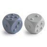 DICE - PRESS TOY (SET OF 2) SOLID TRADEWINDS+STONE 7x7x7 CM