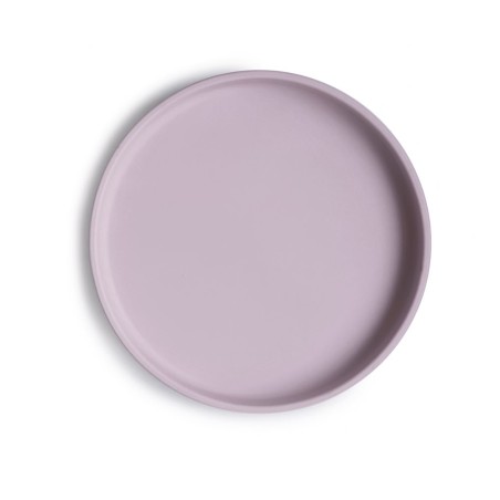 PIATTO CON VENTOSA CLASSICO SOLID SOFT LILAC 18x18x2 CM