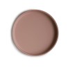 PIATTO CON VENTOSA CLASSICO SOLID CLOUDY MAUVE 18x18x2 CM
