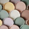 PIATTO CON VENTOSA CLASSICO SOLID CLOUDY MAUVE 18x18x2 CM