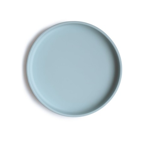 PIATTO CON VENTOSA CLASSICO SOLID POWDER BLUE 18x18x2 CM