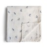 MUSSOLA PRINT WHALES 120x120 CM