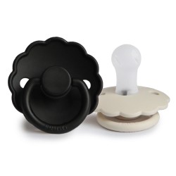 SUCCHIETTO B. SILICONE 2 IN 1 DAISY CREAM/JET BLACK 0+