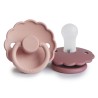 SILICONE PACIFIER BLOCK 2 PACK DAISY BLUSH/DUSTY ROSE 0+