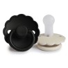 PACK 2 CHUPETES BLOCK SILICONA DAISY CREAM/JET BLACK 6+