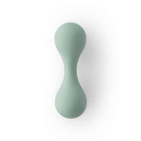 HOCHET EN SILICONE BÉBÉ SOLID CAMBRIDGE BLUE 4x13 CM