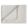 COPERTA IN COTONE RIBBED PLAIN IVORY 89x89 CM