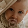 SILICONE PACIFIER BLOCK 2 PACK ROPE BLUSH/COCOA 6+