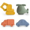 BATH VEHICLES (SET OF 4) SOLID MULTI 10x5x6 CM