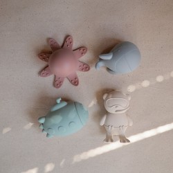 SEALIFE BATH PLAY (SET OF 4) SOLID MULTI 10x5x6 CM