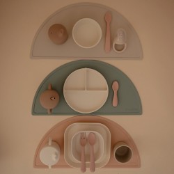 TODDLER STARTER SPOON 2-PACK SOLID SHIFTING SAND+BLUSH 2.5x10.5x1 CM