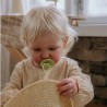 SILICONE PACIFIER BLOCK 2 PACK ROPE GREEN TEA/POW.BLUE 6+