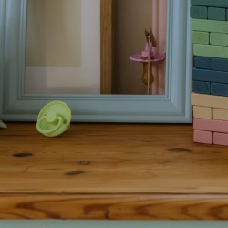 PACK 2 CHUPETES BLOCK SILICONA ROPE CREAM/GREEN TEA 0+