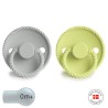 SUCCHIETTO B. SILICONE 2 IN 1 ROPE SILV.GRAY/GREEN TEA 0+