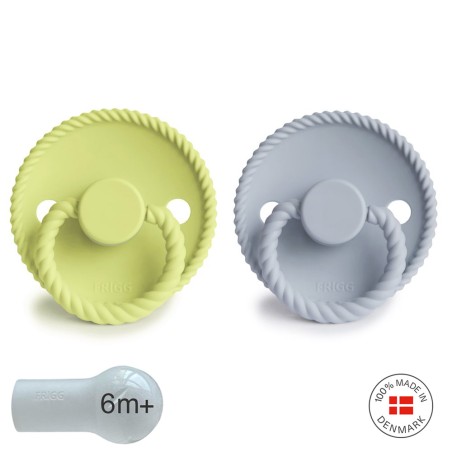 SUCCHIETTO B. SILICONE 2 IN 1 ROPE GREEN TEA/POW.BLUE 6+