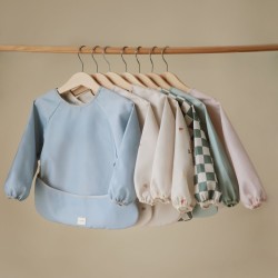 LONG SLEEVE BIB SOLID FOG 36x40 CM