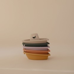 BATEAUX DE BAIN (JEU DE 5) SOLID RUSTIC 6x11x5 CM