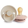 LATEX PACIFIER BLOCK 2 PACK ROPE BLUSH/CREAM 0+