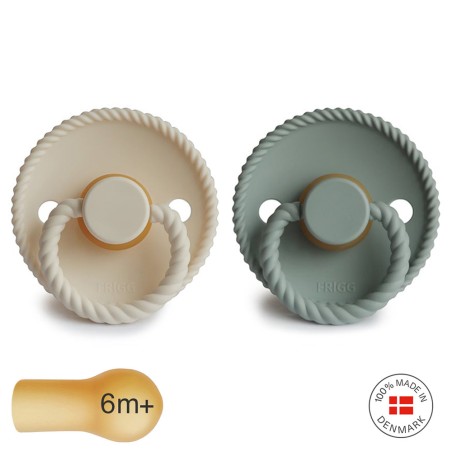 SUCCHIETTO B. IN LATEX 2 IN 1 ROPE SAGE/CREAM 6+
