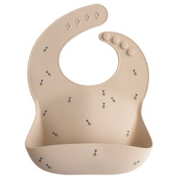 SILICONE BIB PRINT BEE...