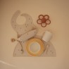 SILICONE MAT PRINT BEE 23x46x0.3 CM