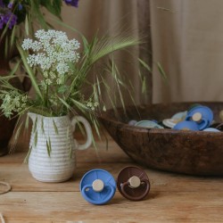 SILICONE PACIFIER BLOCK 2 PACK LITTLE VIKING OCEAN V./COCOA 0+