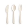 PACK CUBIERTOS SOLID IVORY 16x2.5x1 CM