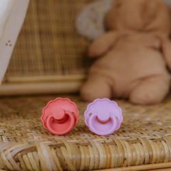 SILICONE PACIFIER 4 PACK MIXED ROSY ROMANCE 0+
